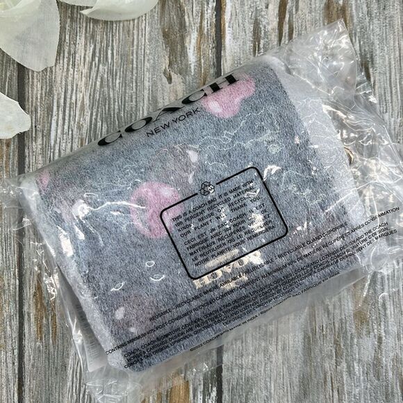 Coach Snap Wallet In Signature Canvas With Cherry Print & Cherry Charm Bag Purse - Picture 8 of 8